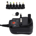 12V 12W 30W Universal Adapter AC to DC with 6 DC plugs Adjustable Voltage Power Supply